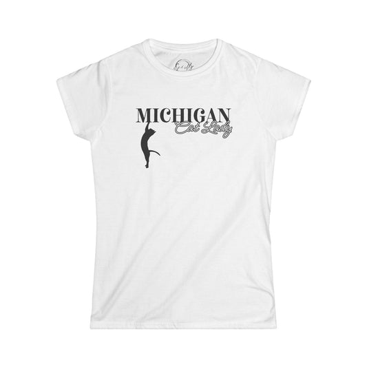 Michigan Cat Lady Softstyle Tee - T - Shirt - EpiAl's Shop