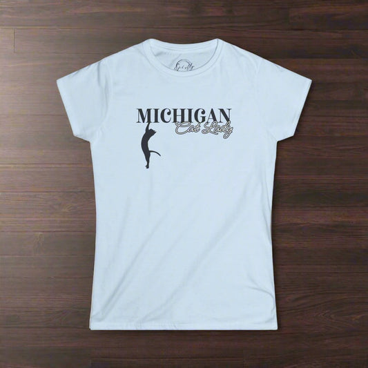 Michigan Cat Lady Softstyle Tee - T - Shirt - EpiAl's Shop