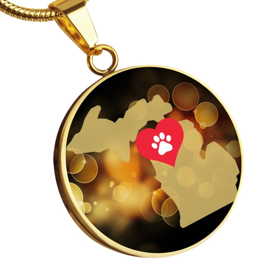Michigan luvs Cats Necklace - Jewelry - Epileptic Al’s Shop