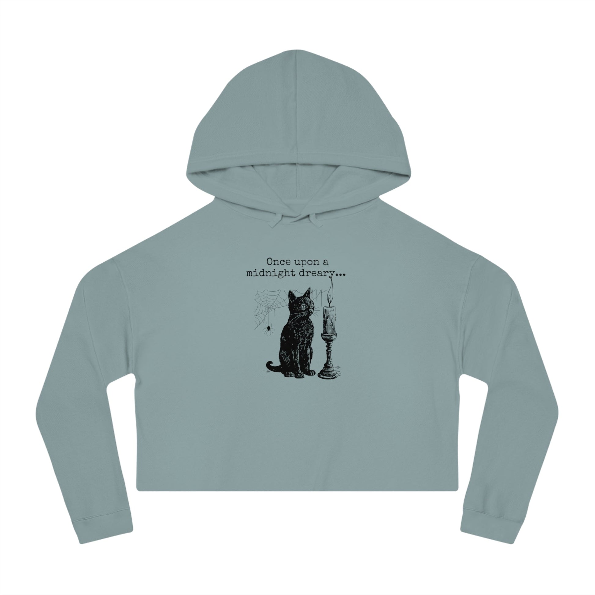 Midnight Dreary Cropped Hooded Sweatshirt - Hoodie - EpiAl's Shop