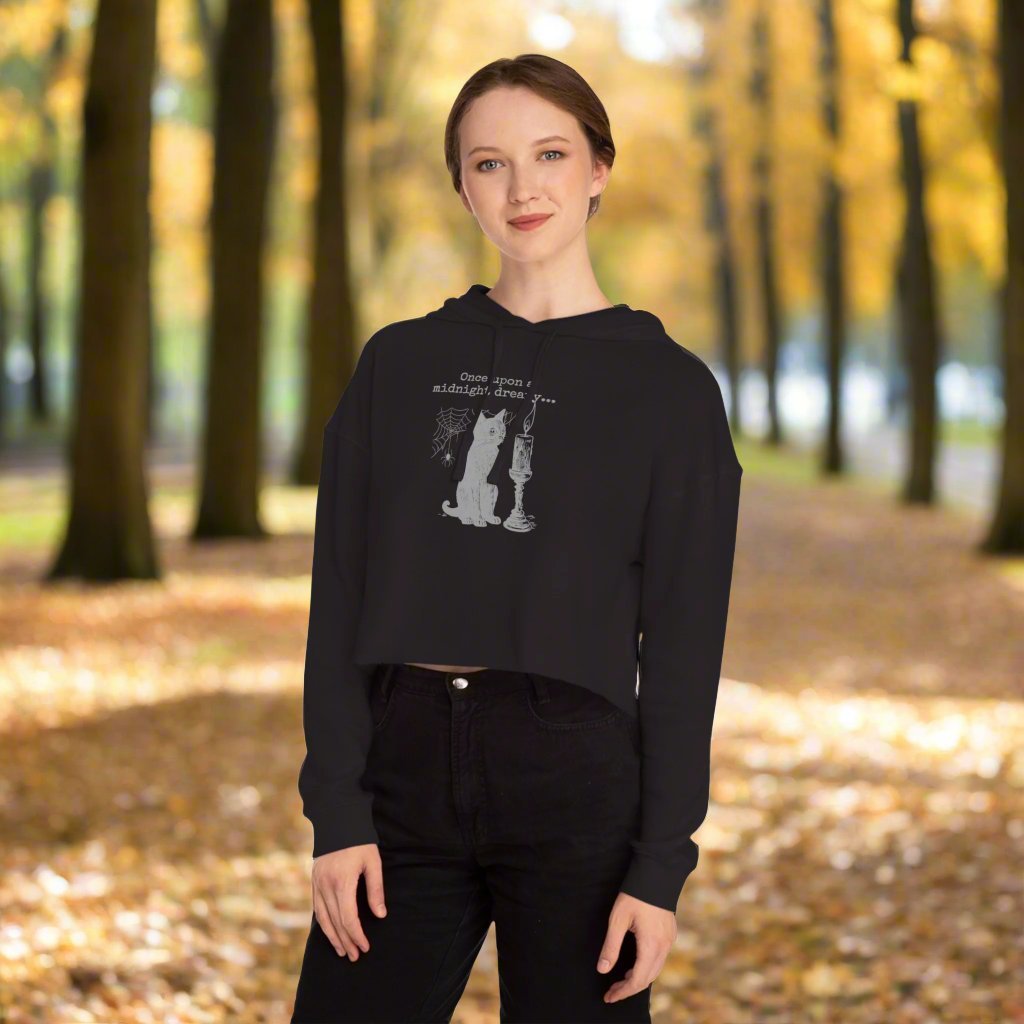 Midnight Dreary Cropped Hooded Sweatshirt - Hoodie - EpiAl's Shop