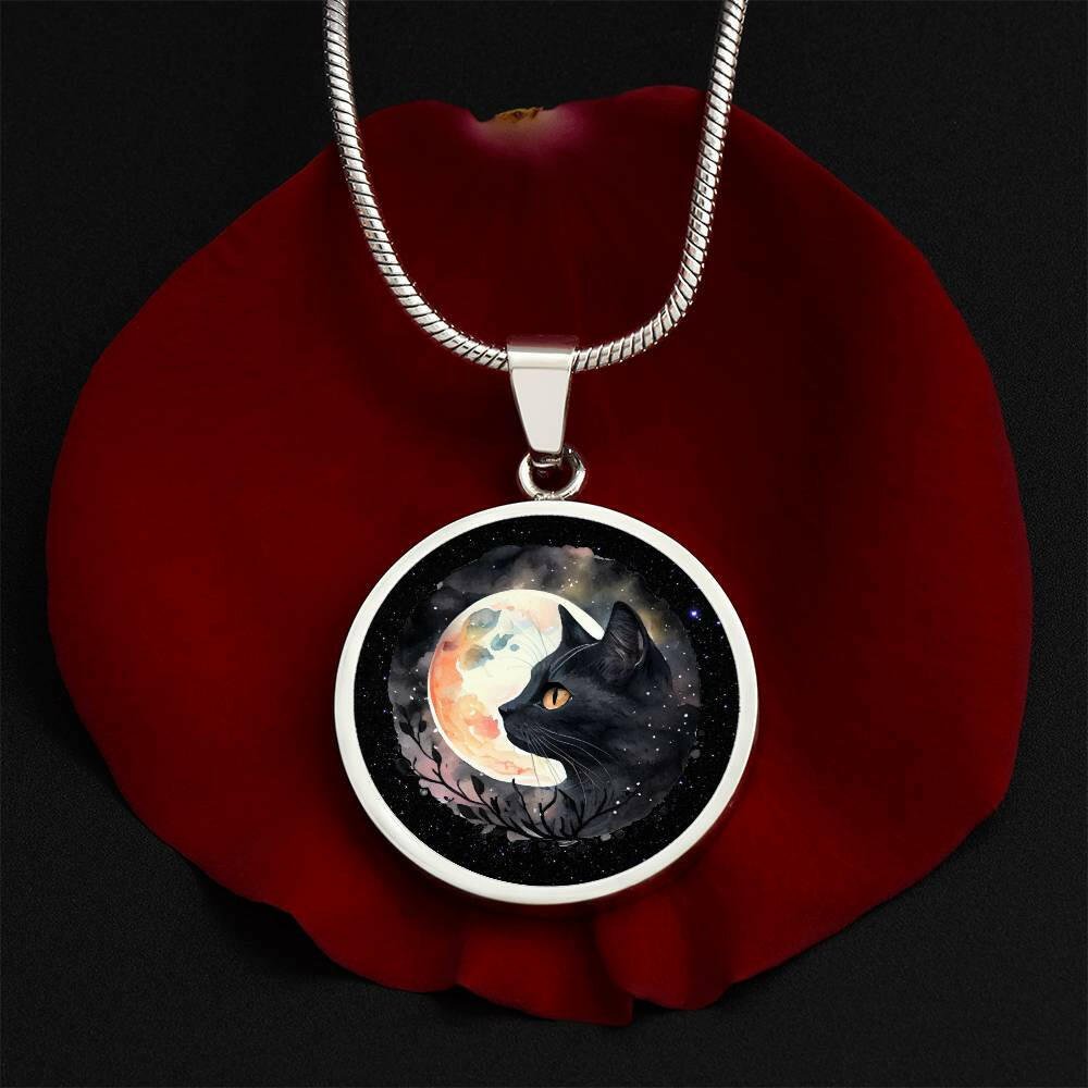 Midnight Kitty Necklace - Jewelry - Epileptic Al’s Shop