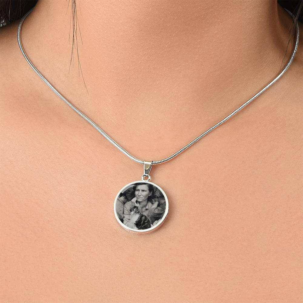 Migrant Mother's Cat Necklace - Jewelry - Epileptic Al’s Shop