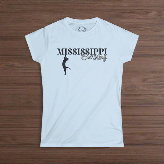 Mississippi Cat Lady Softstyle Tee - T - Shirt - EpiAl's Shop