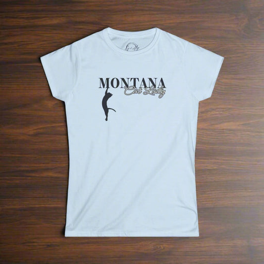 Montana Cat Lady Softstyle Tee - T - Shirt - EpiAl's Shop