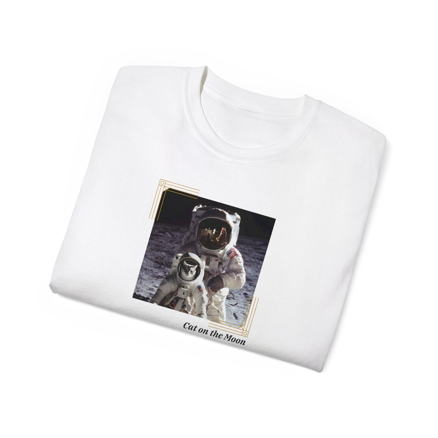 Moon Cat Unisex Ultra Cotton Tee - T - Shirt - Epileptic Al’s Shop