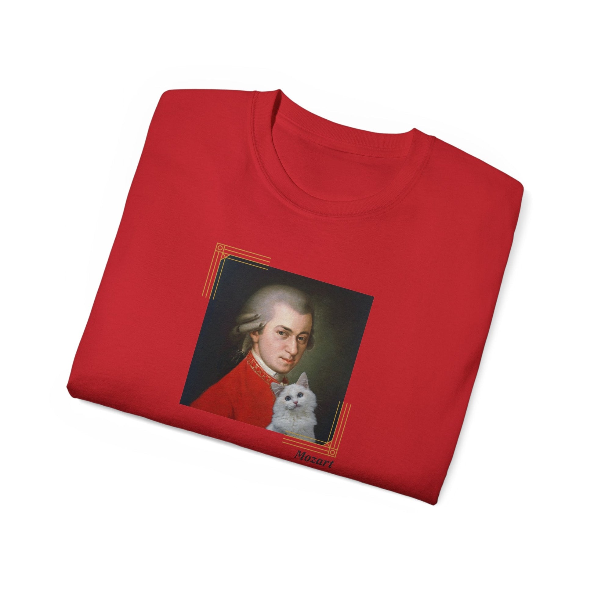 Mozart Cat Unisex Ultra Cotton Tee - T - Shirt - Epileptic Al’s Shop