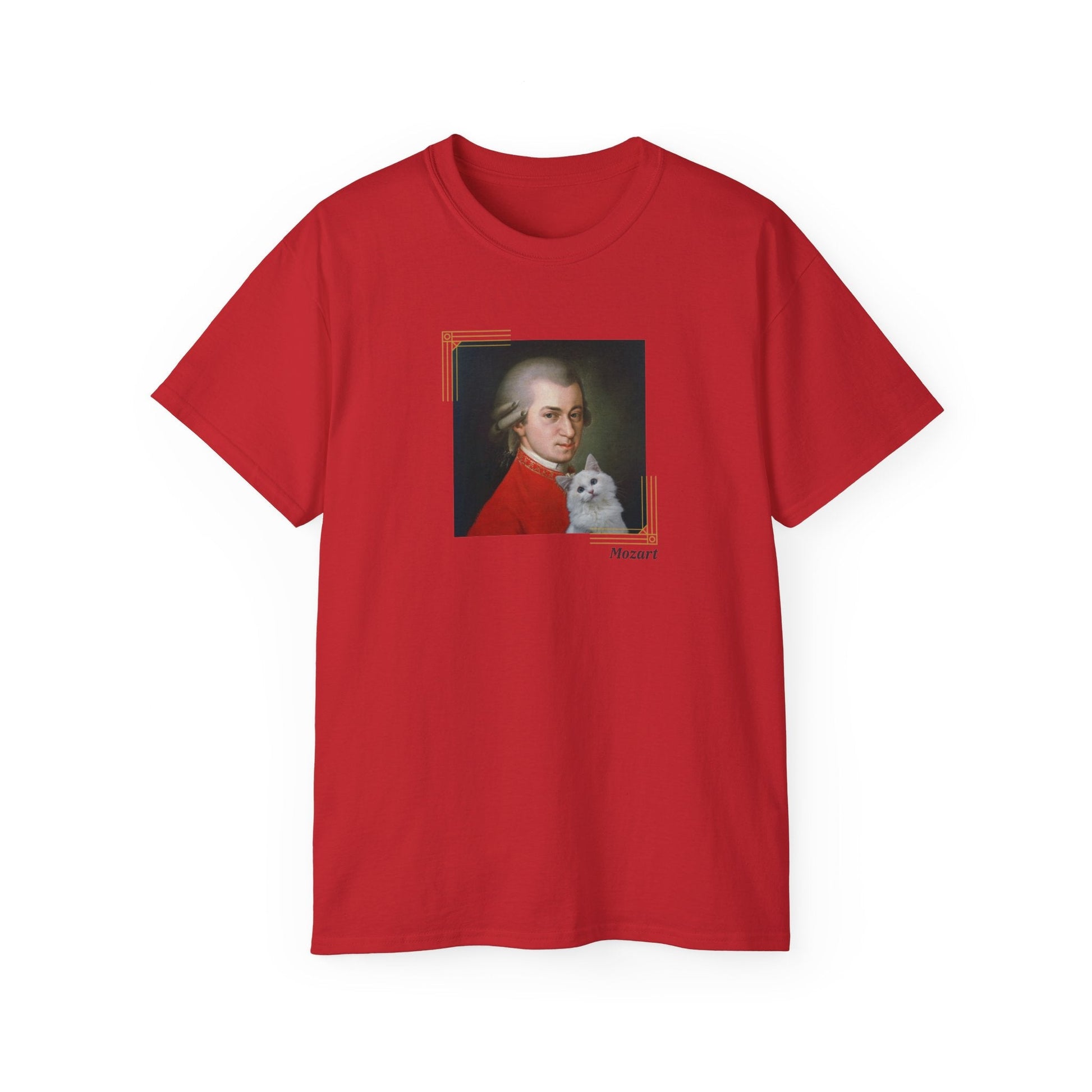 Mozart Cat Unisex Ultra Cotton Tee - T - Shirt - Epileptic Al’s Shop