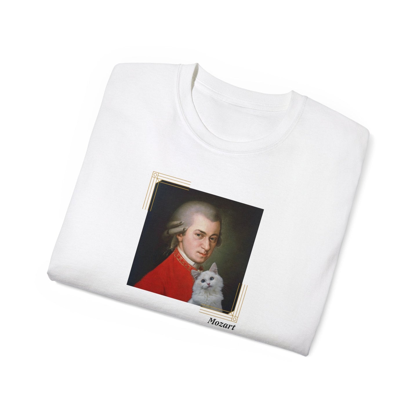 Mozart Cat Unisex Ultra Cotton Tee - T - Shirt - Epileptic Al’s Shop