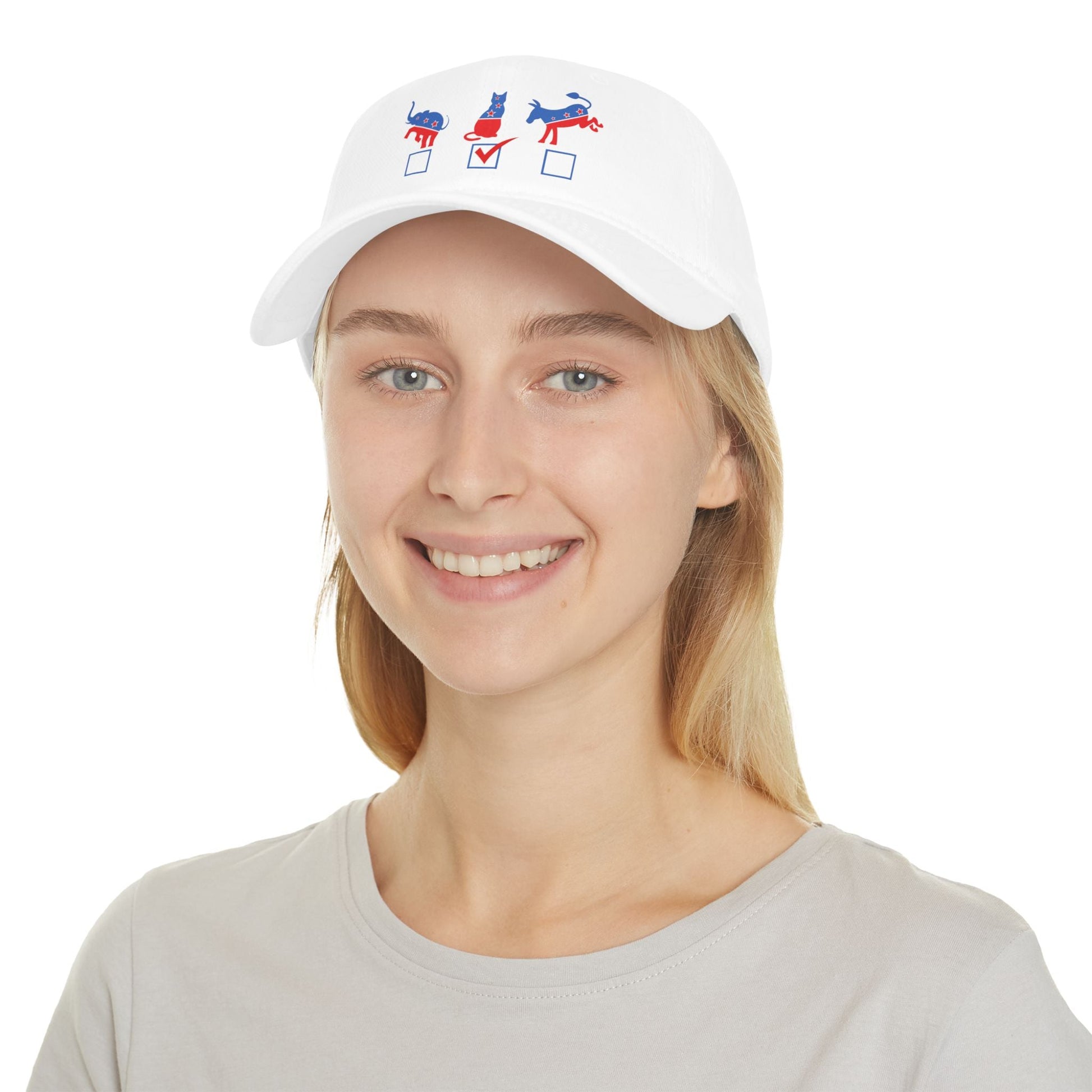 My Cat for President Low Profile Baseball Cap - Hats - EpiAl's Shop