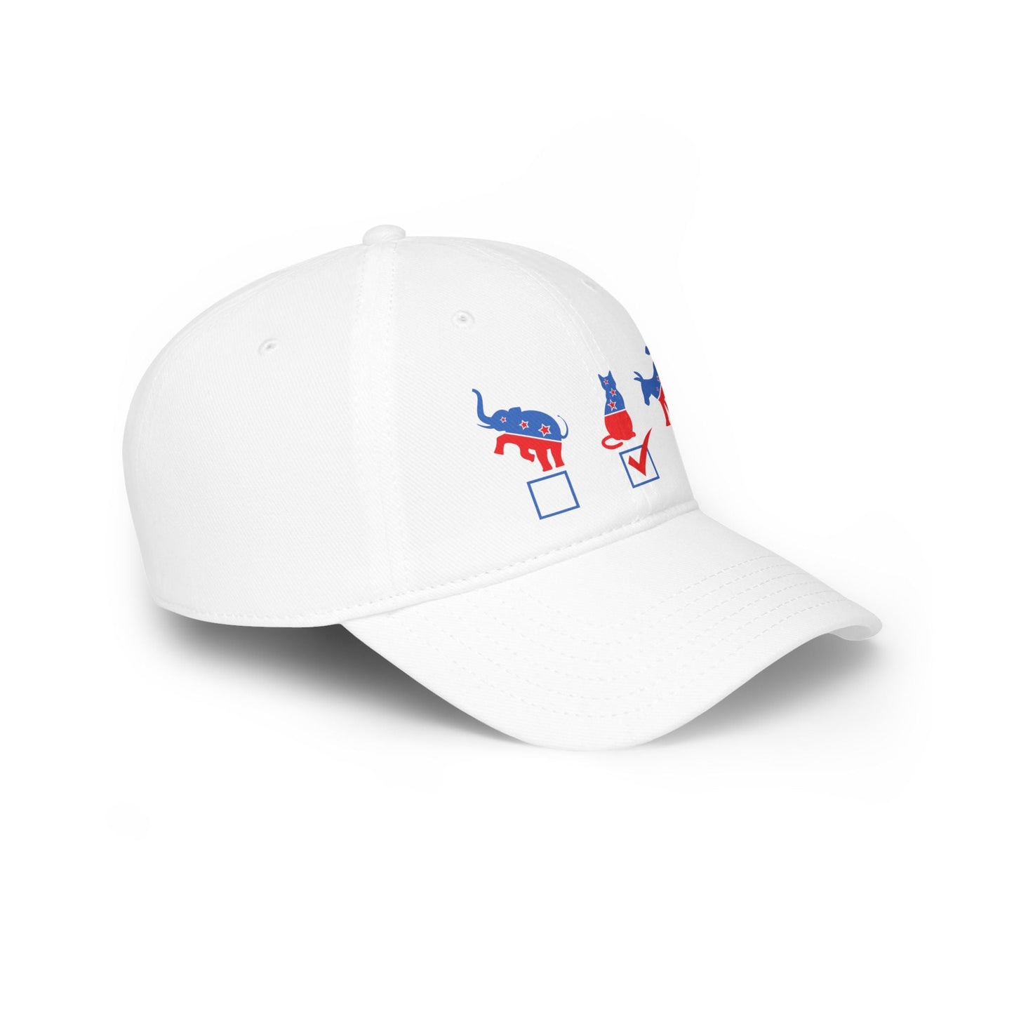 My Cat for President Low Profile Baseball Cap - Hats - EpiAl's Shop