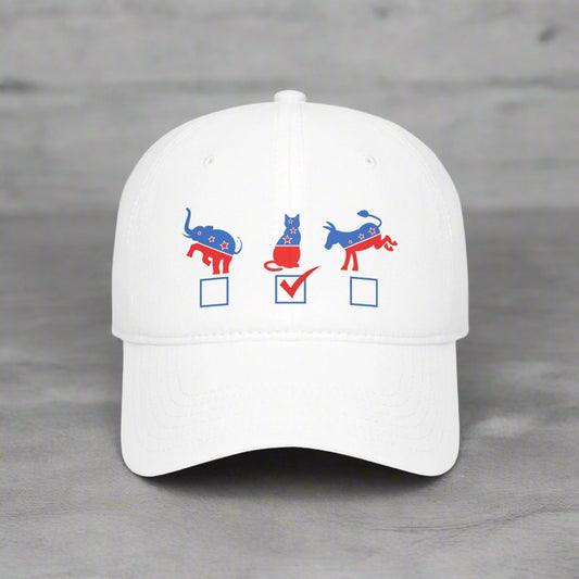 My Cat for President Low Profile Baseball Cap - Hats - EpiAl's Shop