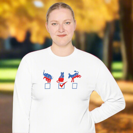 My Cat for President Unisex Lightweight Long Sleeve Tee - Long - sleeve - EpiAl's Shop