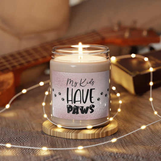 My Kids Have Paws Scented Soy Candle, 9oz - Home Decor - Epileptic Al’s Shop