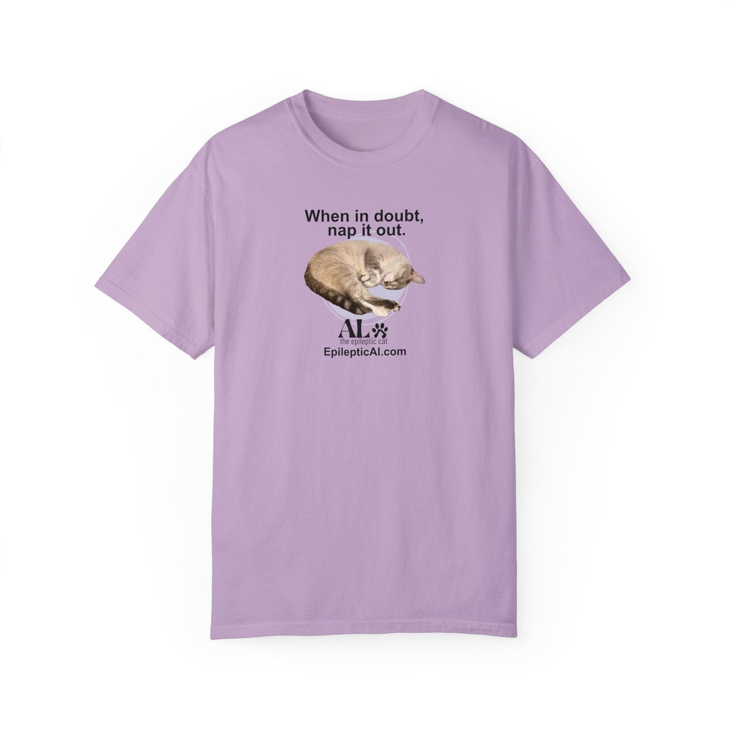 Nap It Out Al Unisex Garment - Dyed T - shirt - T - Shirt - Epileptic Al’s Shop