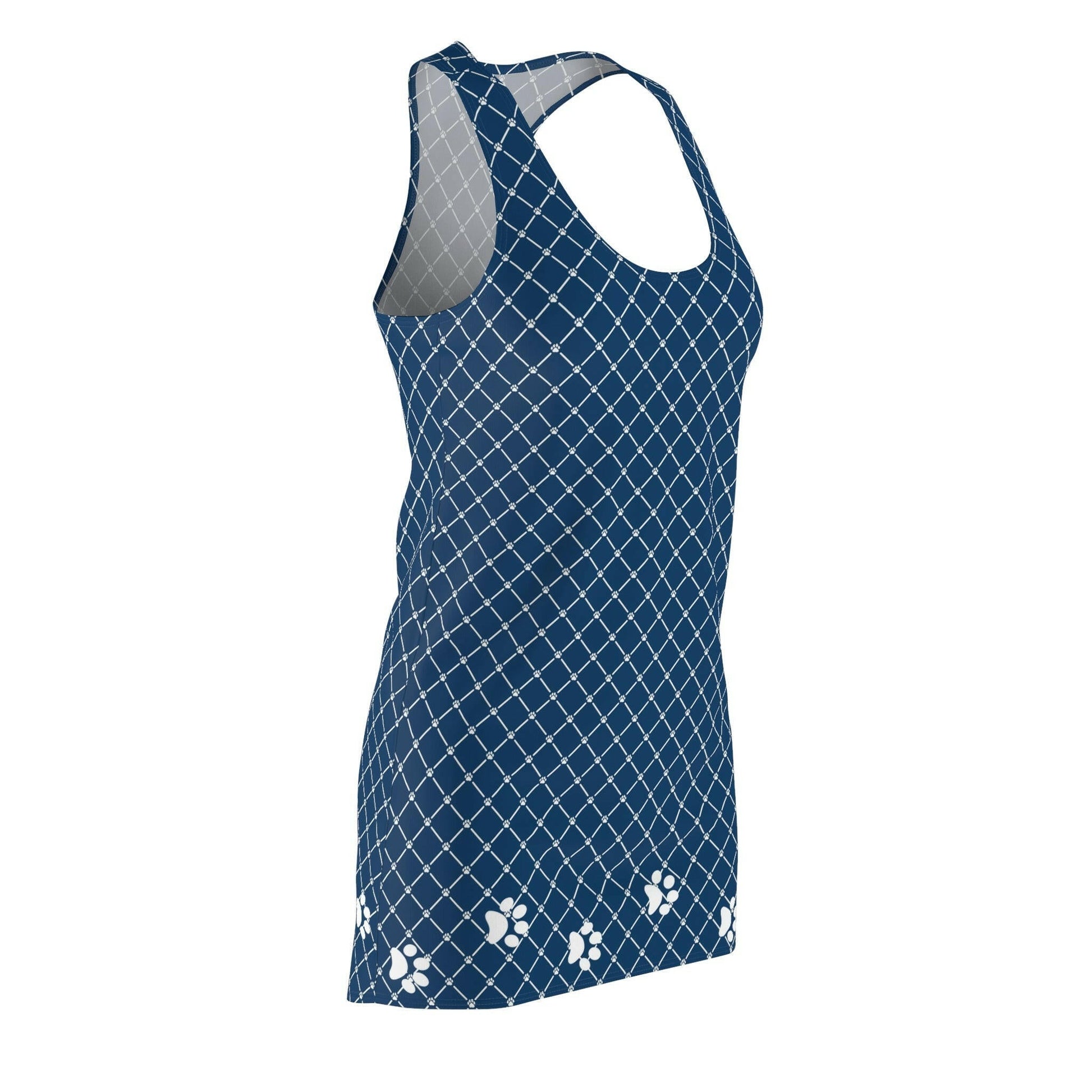 Navy Paws Racerback Dress - All Over Prints - Epileptic Al’s Shop