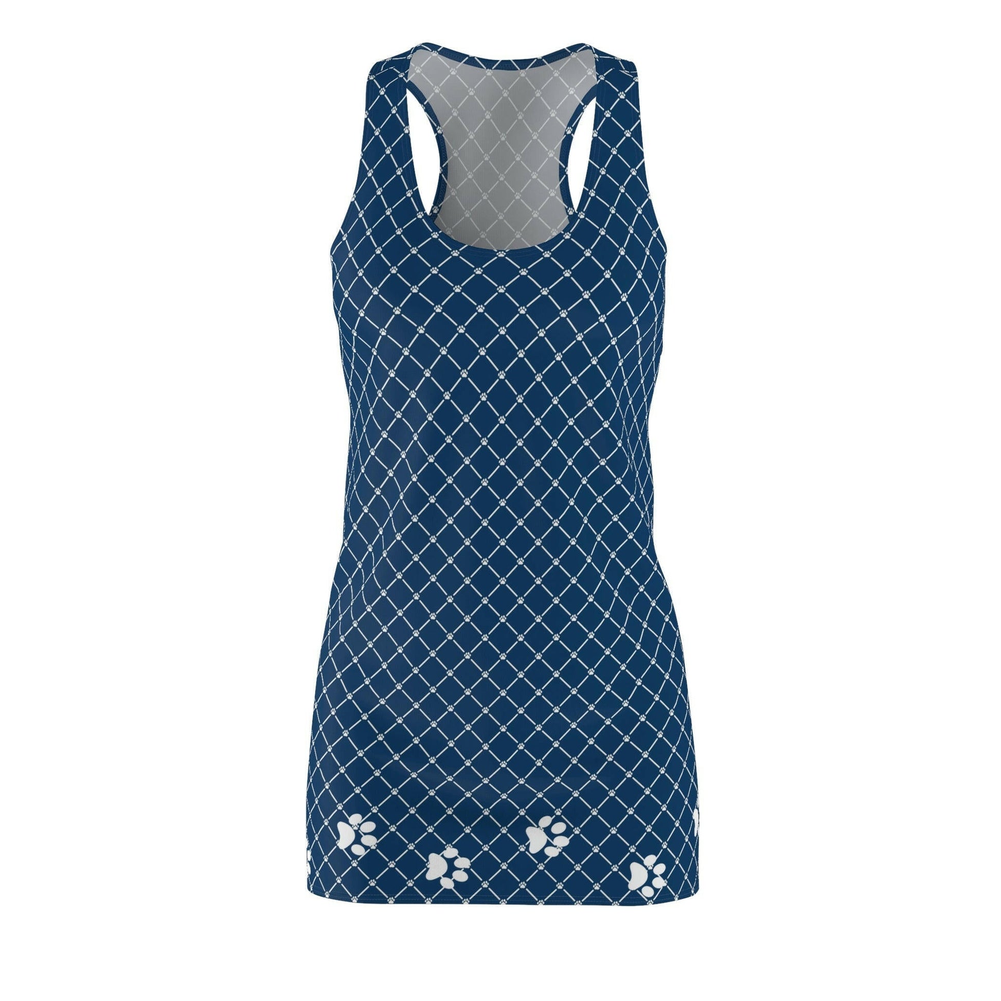 Navy Paws Racerback Dress - All Over Prints - Epileptic Al’s Shop