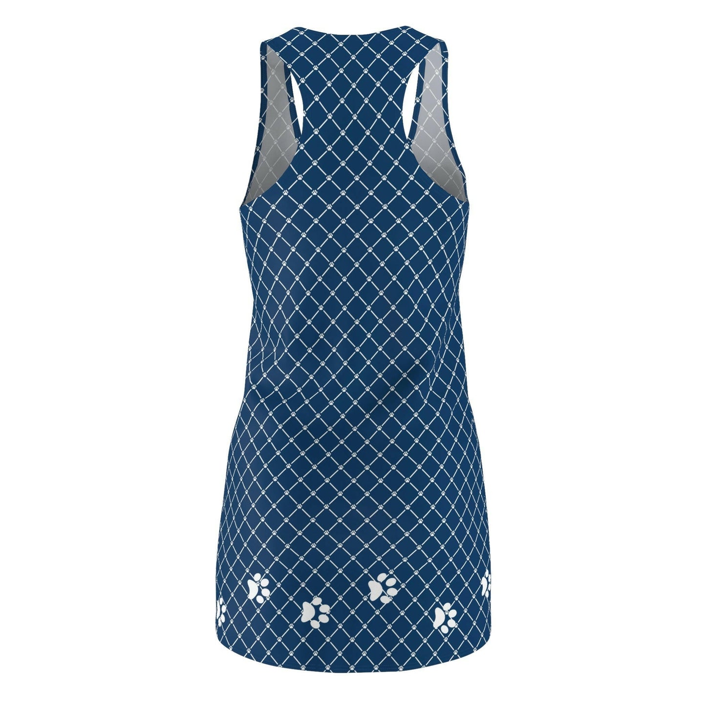 Navy Paws Racerback Dress - All Over Prints - Epileptic Al’s Shop