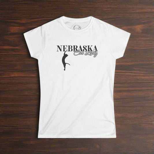 Nebraska Cat Lady Softstyle Tee - T - Shirt - EpiAl's Shop