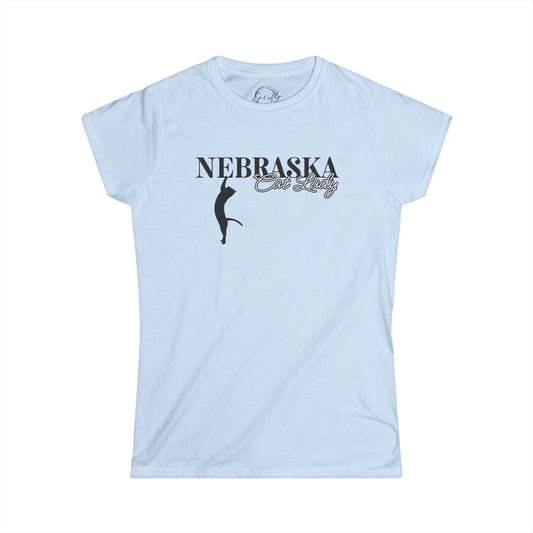 Nebraska Cat Lady Softstyle Tee - T - Shirt - EpiAl's Shop