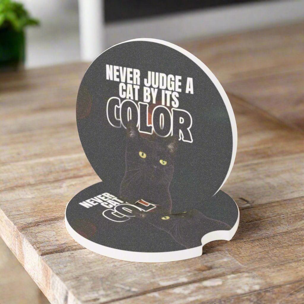 Never Judge Soapstone Car Coaster - Vehicle Accessories - EpiAl's Shop