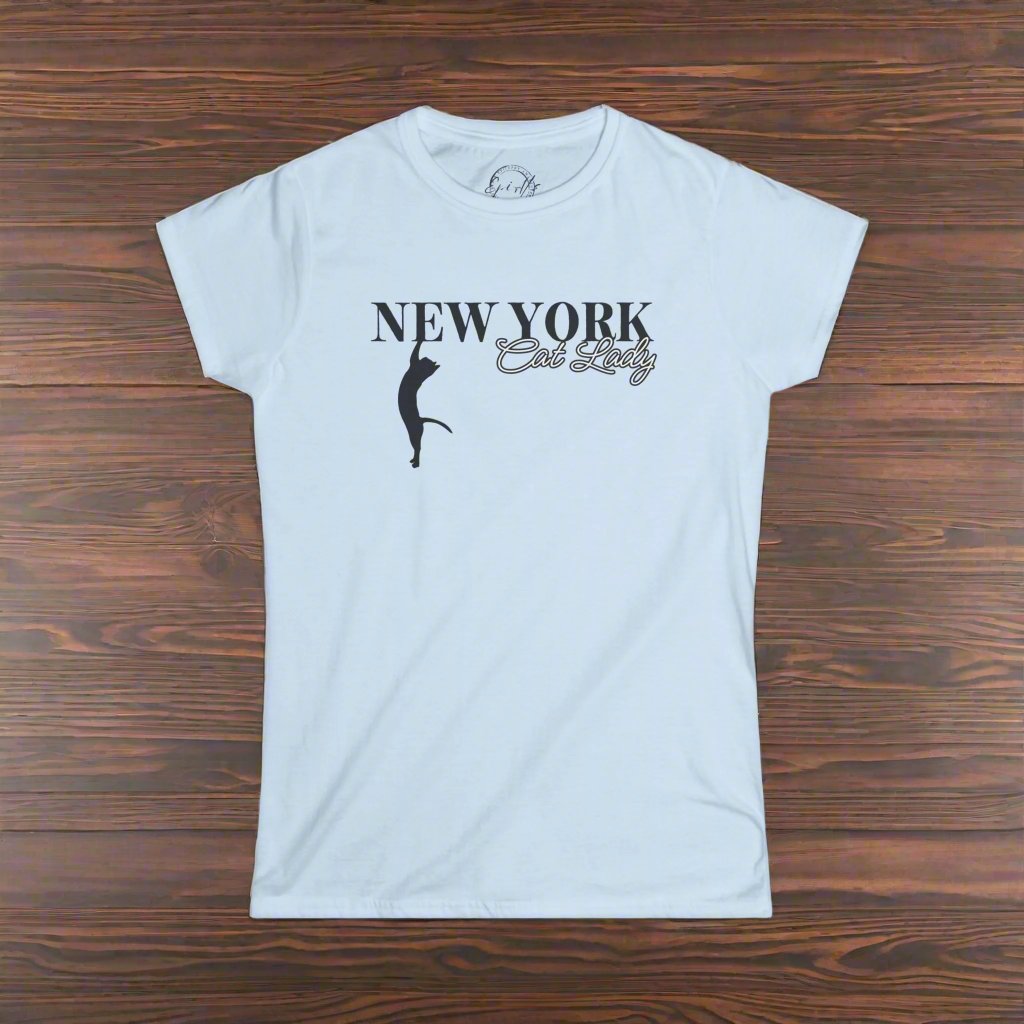 New York Cat Lady Softstyle Tee - T - Shirt - EpiAl's Shop