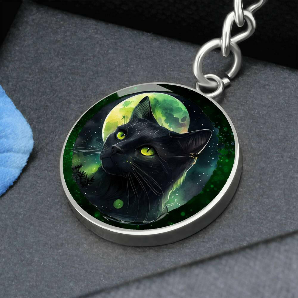 Night Cat Keychain - Jewelry - Epileptic Al’s Shop