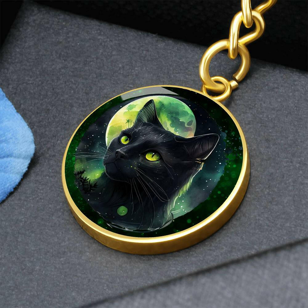 Night Cat Keychain - Jewelry - Epileptic Al’s Shop