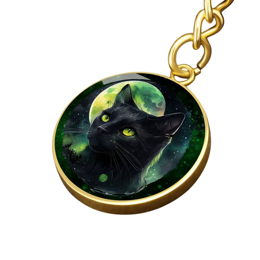 Night Cat Keychain - Jewelry - Epileptic Al’s Shop