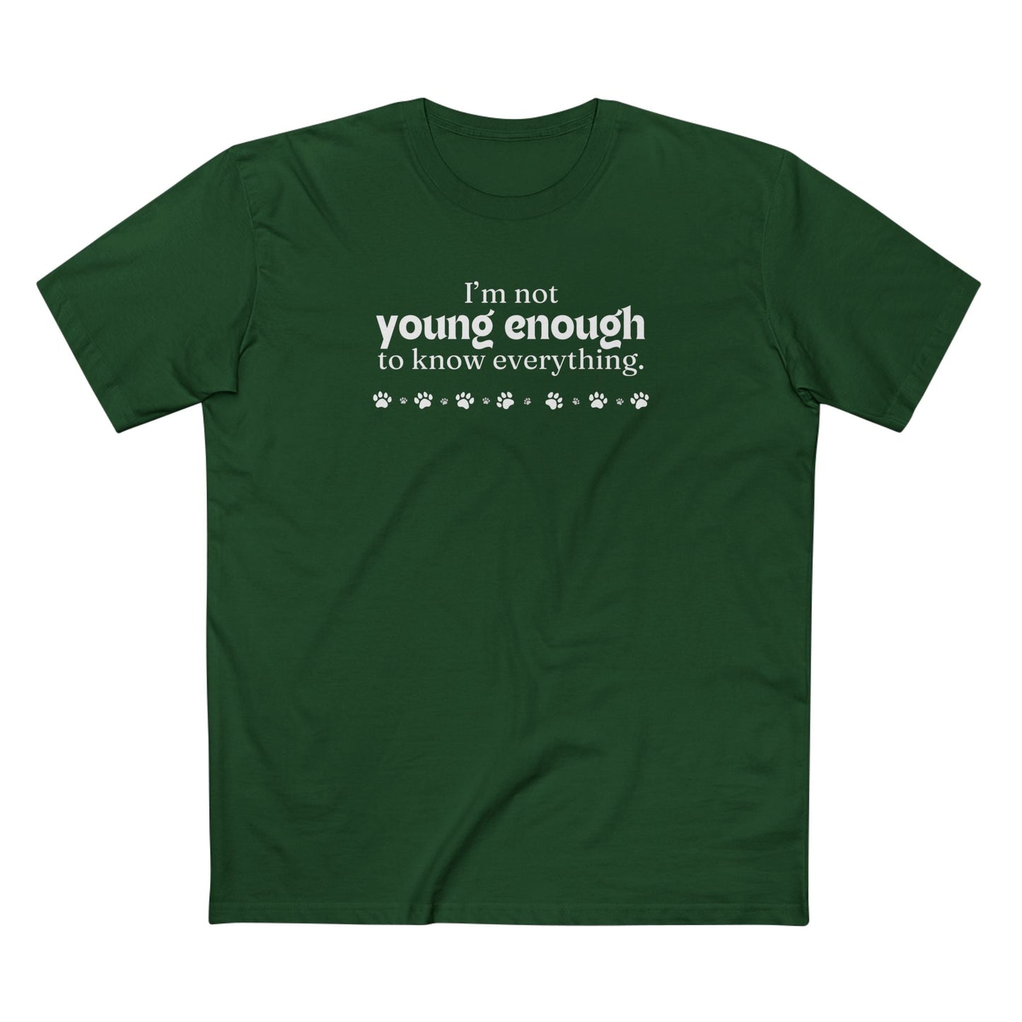 Not Young Enough Men's Staple Tee - T - Shirt - Epileptic Al’s Shop
