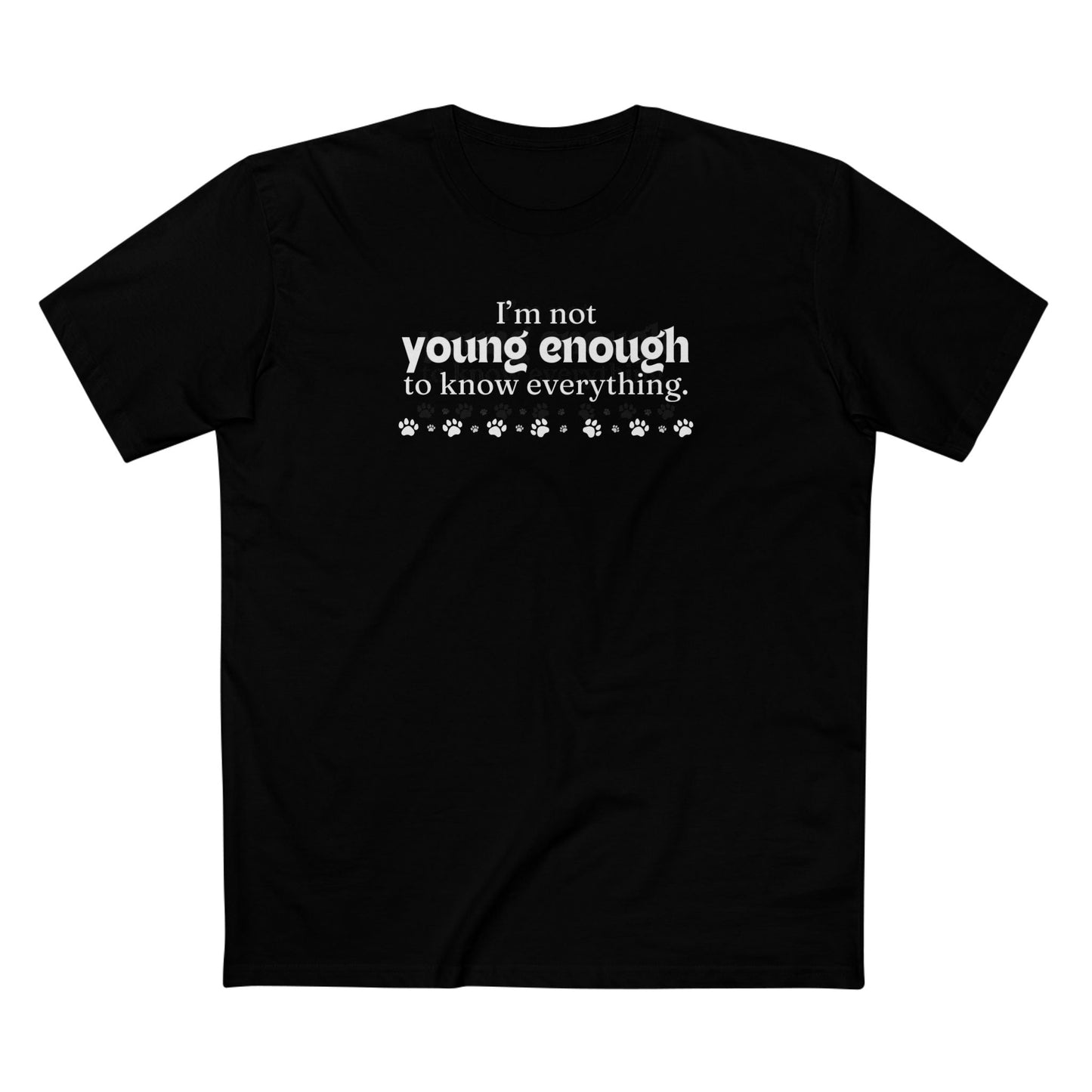 Not Young Enough Men's Staple Tee - T - Shirt - Epileptic Al’s Shop