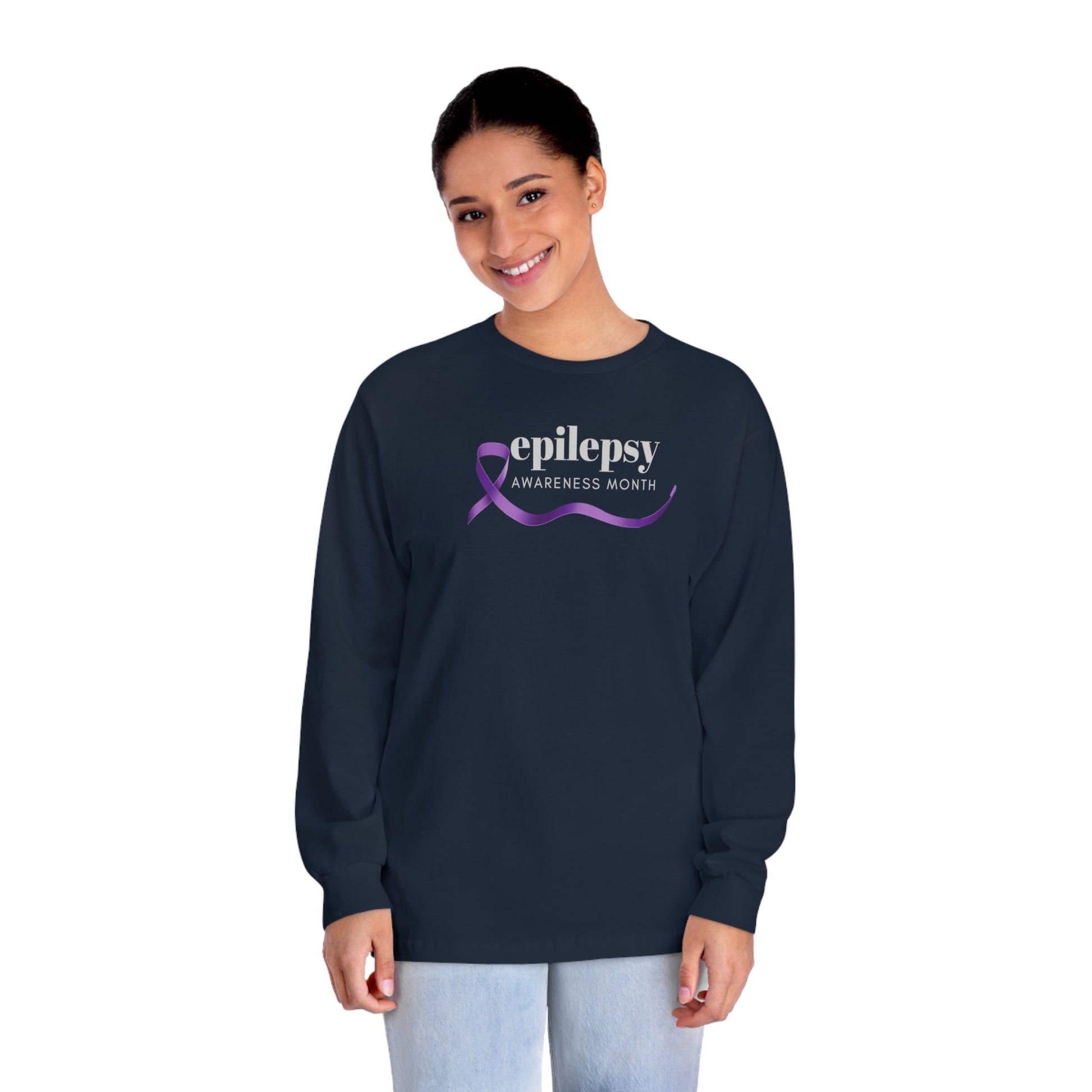 November Epilepsy Awareness Month Unisex Long Sleeve Shirt - Long - sleeve - Epileptic Al’s Shop