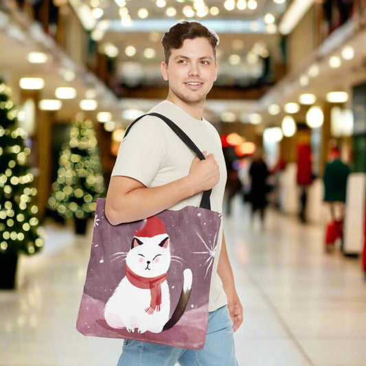 Old Time Christmas Tote Bag - Bags - Epileptic Al’s Shop