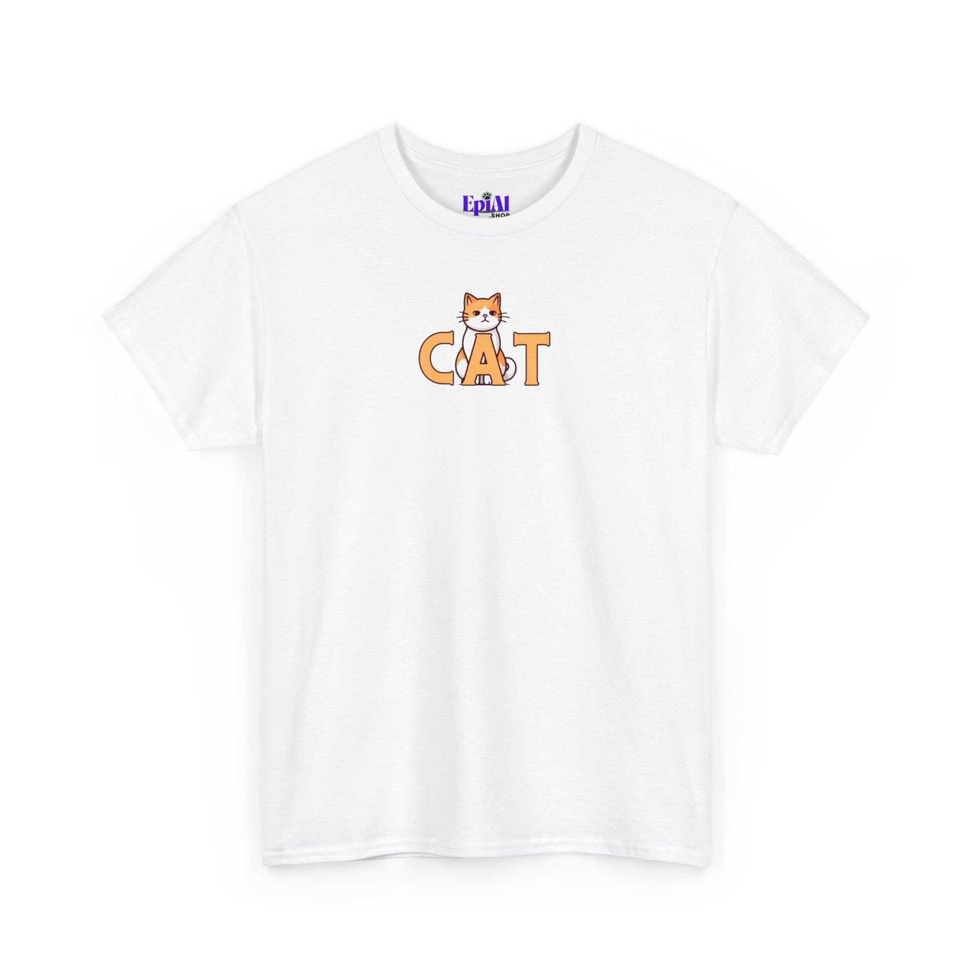 Orange Cat Unisex Heavy Cotton Tee - T - Shirt - Epileptic Al’s Shop