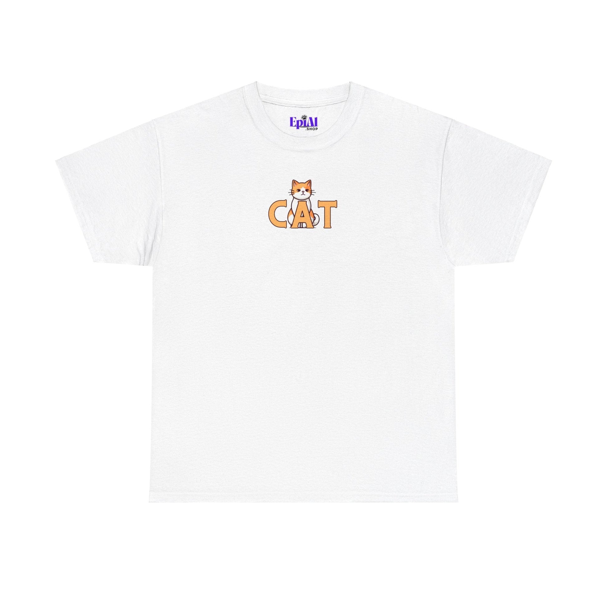 Orange Cat Unisex Heavy Cotton Tee - T - Shirt - Epileptic Al’s Shop