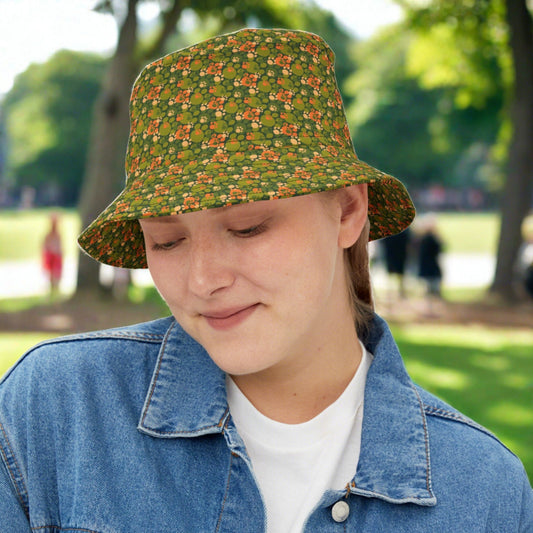 Orange Paws Bucket Hat - Hats - Epileptic Al’s Shop