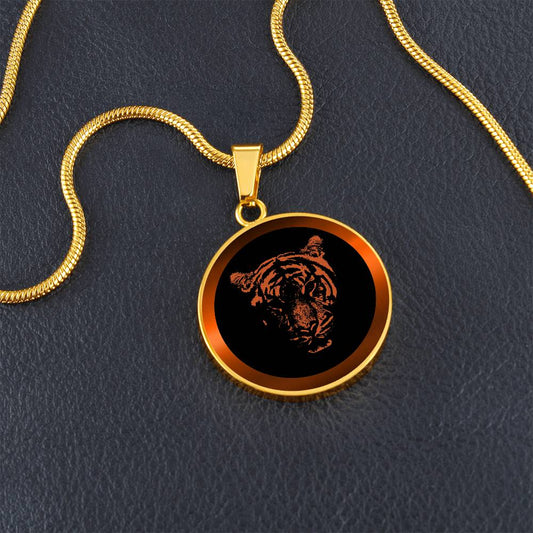 Orange Tiger Necklace - Jewelry - Epileptic Al’s Shop