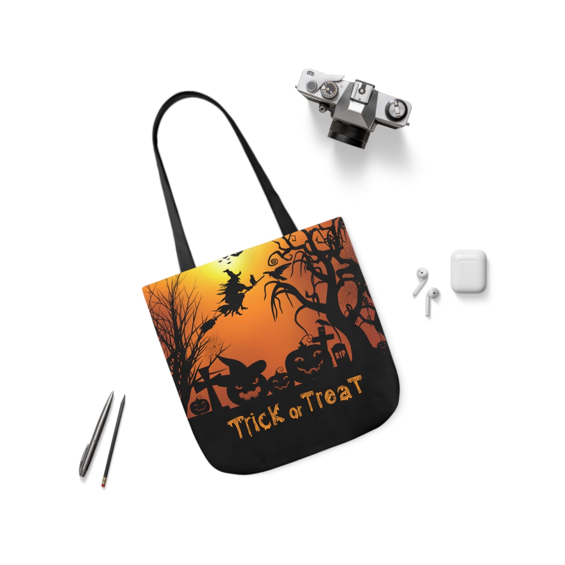 Orange Trick or Treat Canvas Tote Bag - Accessories - EpiAl's Shop