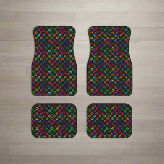 Painted Paws Car Mats (Set of 4) - Accessories - Epileptic Al’s Shop