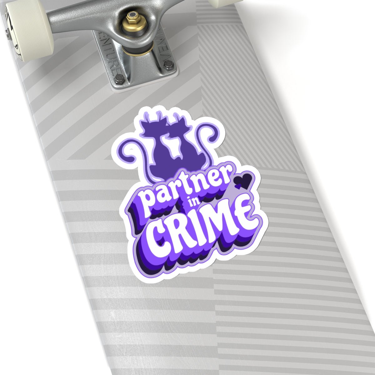 Partners in Crime Kiss - Cut Stickers - Paper products - Epileptic Al’s Shop