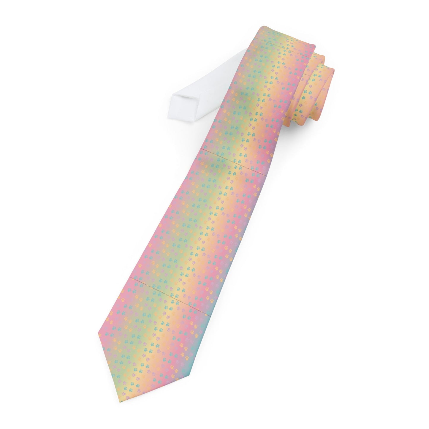 Pastel Rainbow Paws Necktie - Accessories - Epileptic Al’s Shop