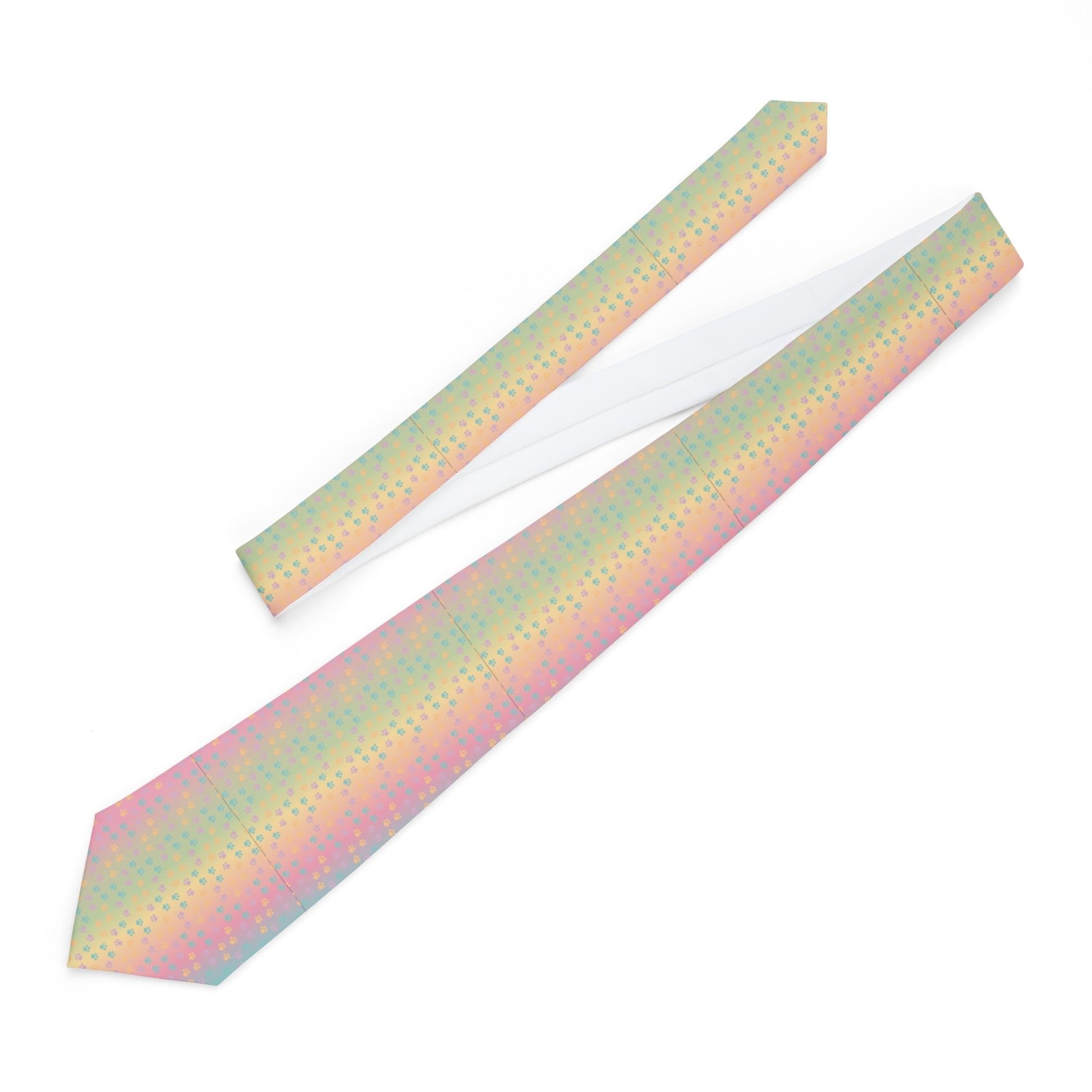 Pastel Rainbow Paws Necktie - Accessories - Epileptic Al’s Shop