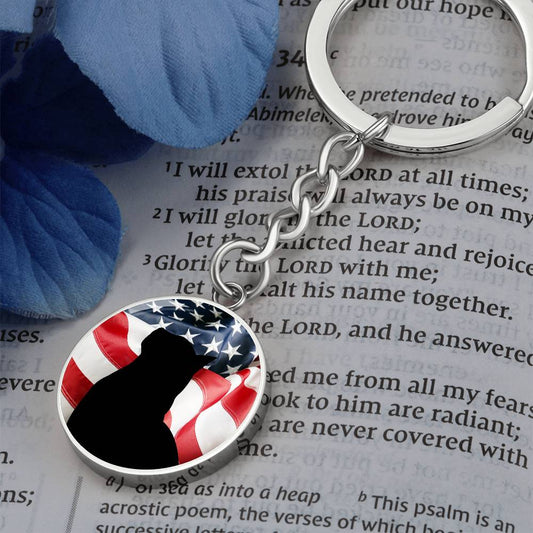 Patriotic Kitty Keychain - Jewelry - Epileptic Al’s Shop