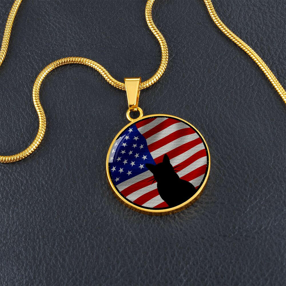 Patriotic Kitty Necklace - Jewelry - Epileptic Al’s Shop