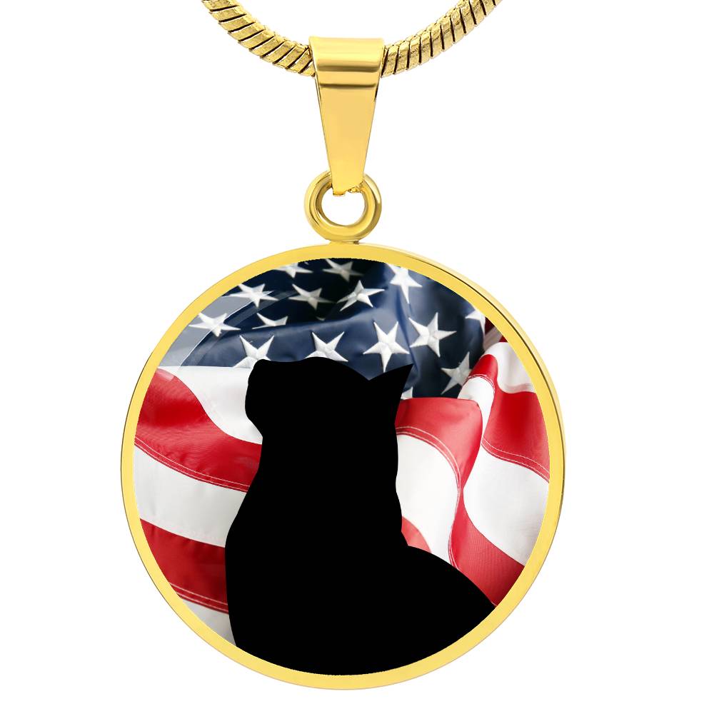 Patriotic Kitty Necklace - Jewelry - Epileptic Al’s Shop