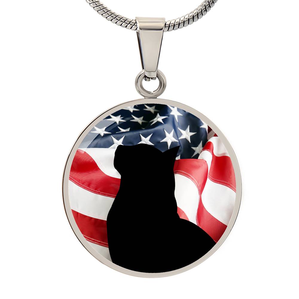 Patriotic Kitty Necklace - Jewelry - Epileptic Al’s Shop