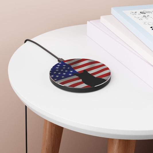 Patriotic Kitty Wireless Charger - Accessories - Epileptic Al’s Shop