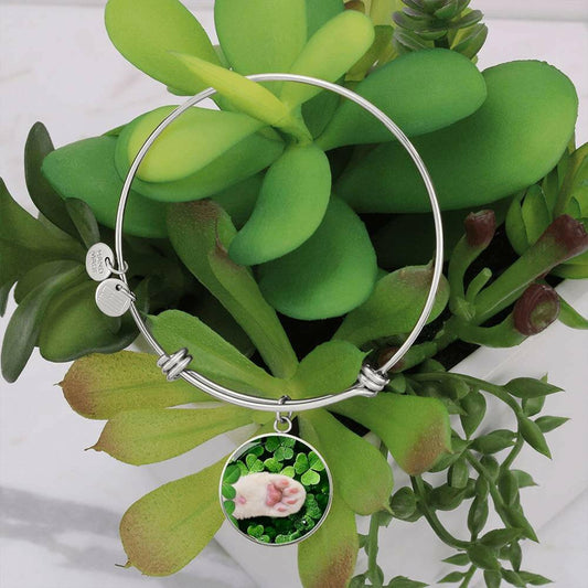 Paw in Clover Patch Bracelet - Jewelry - Epileptic Al’s Shop