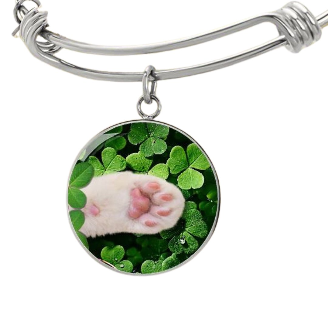 Paw in Clover Patch Bracelet - Jewelry - Epileptic Al’s Shop