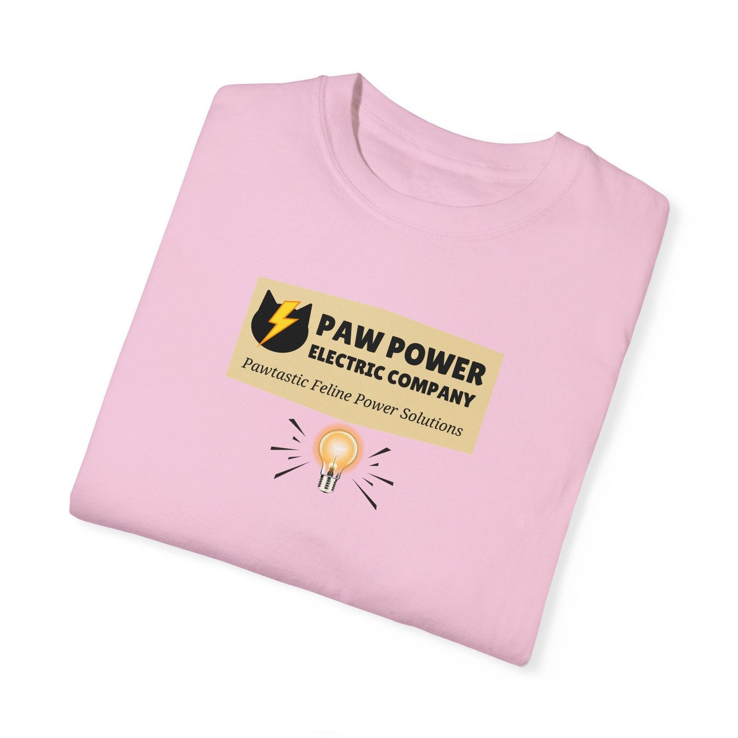 Paw Power Electric Company Unisex Garment - Dyed T - shirt - T - Shirt - Epileptic Al’s Shop